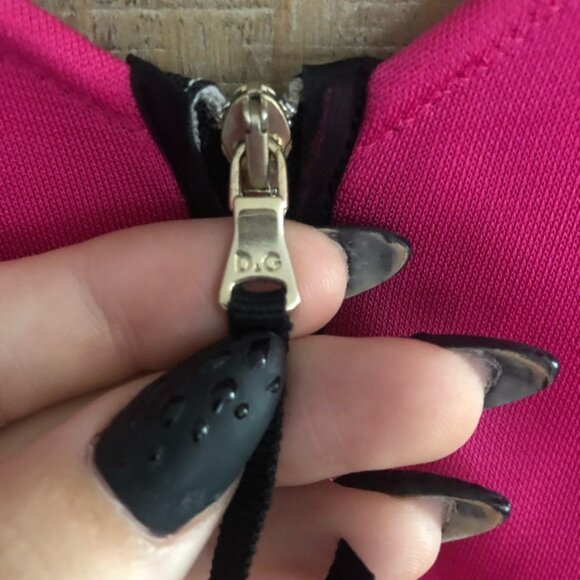 D&G Dolce and Gabbana Hot Pink Dress, IT Sz 44 - Picture 3 of 11